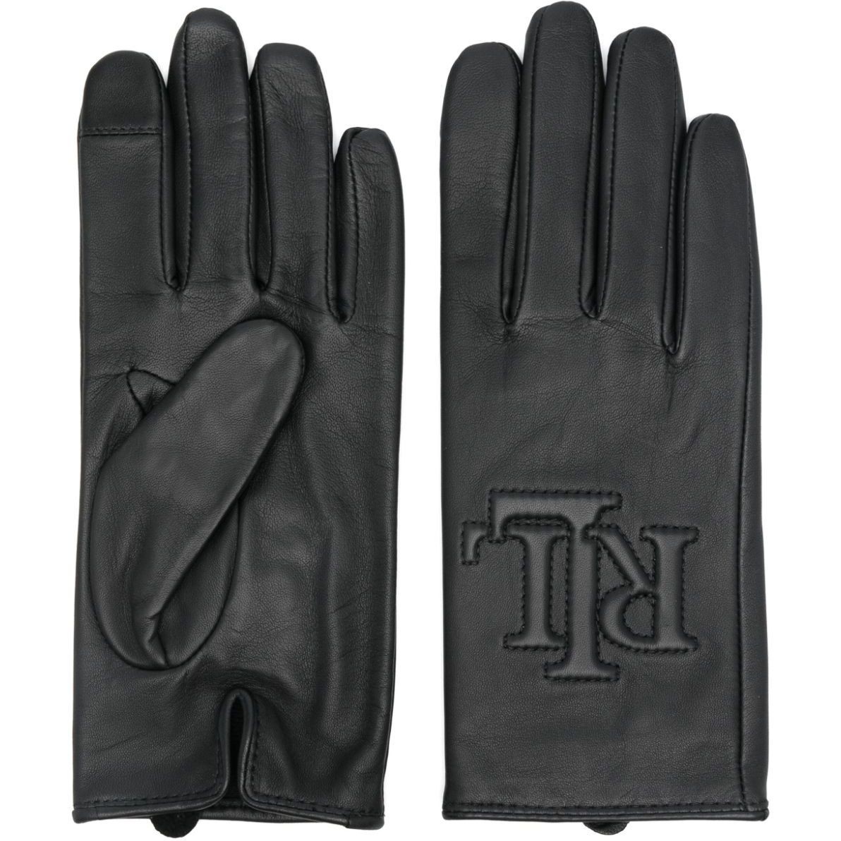 LAUREN RALPH LAUREN Pirštuotos pirštinės moterims, Juoda, Rsd lg lthr glove 1