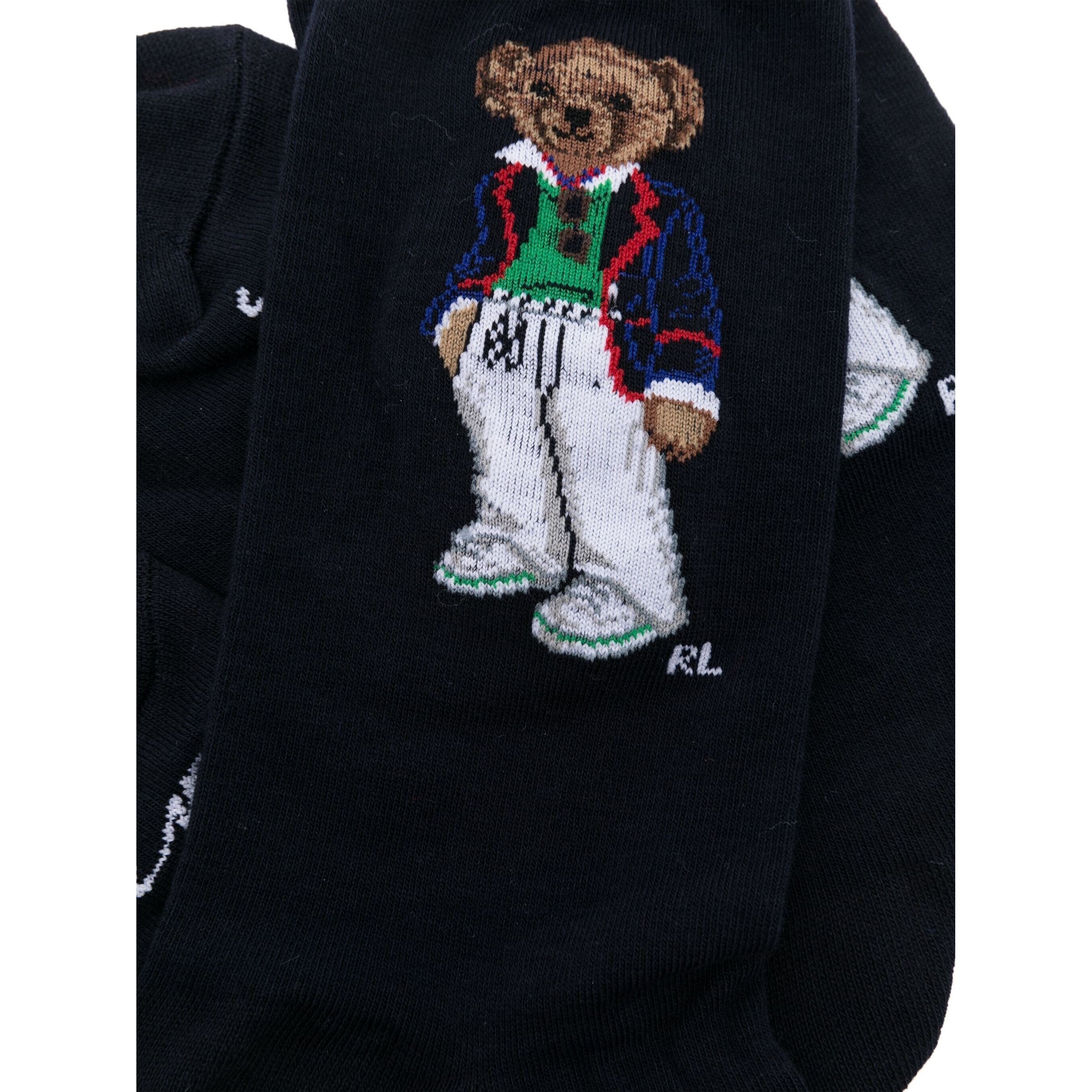 POLO RALPH LAUREN Kojinės moterims, Mėlyna, Spring bear crew sock 2