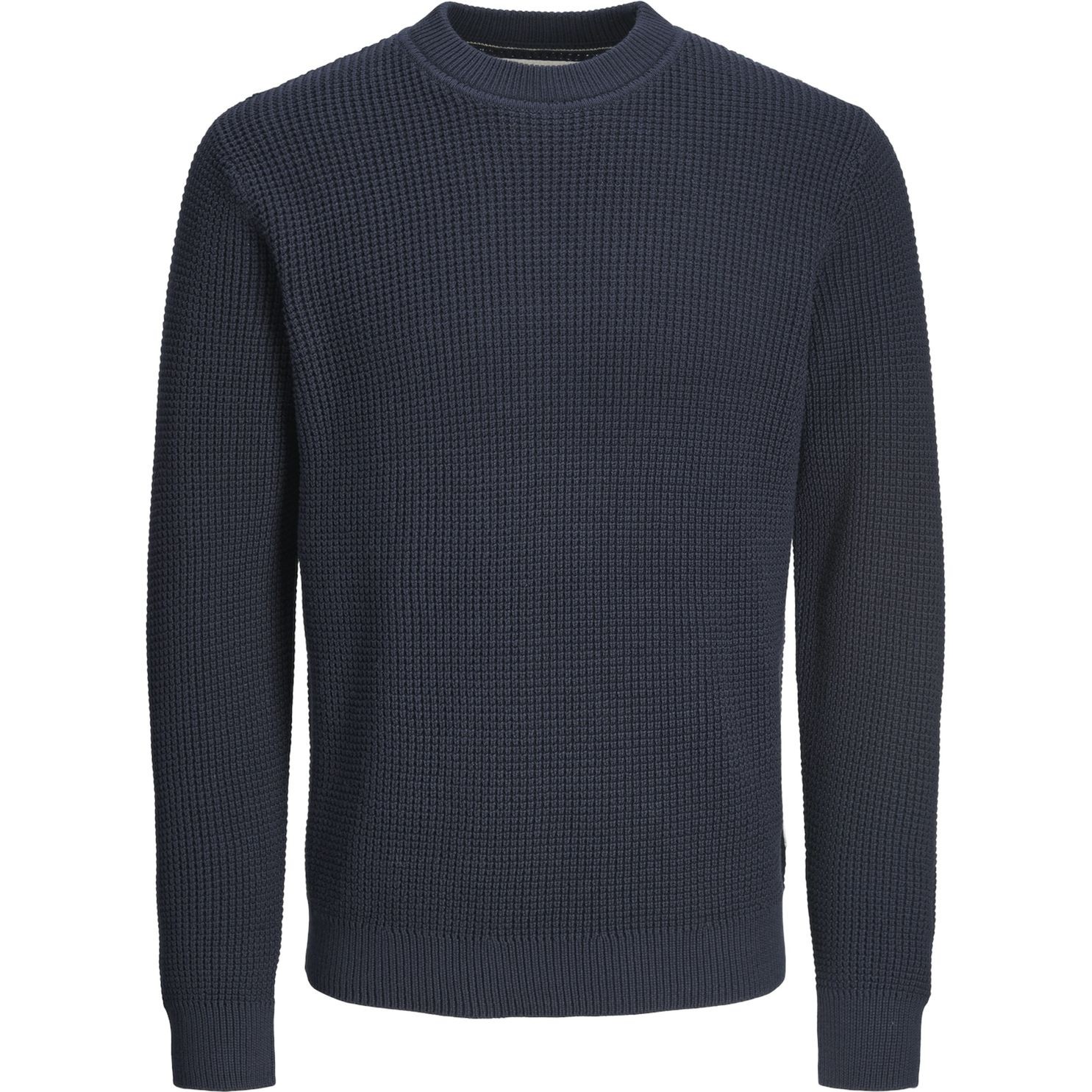 JACK & JONES Megztinis vyrams, Mėlyna, Viggo waffle knit crew neck 1