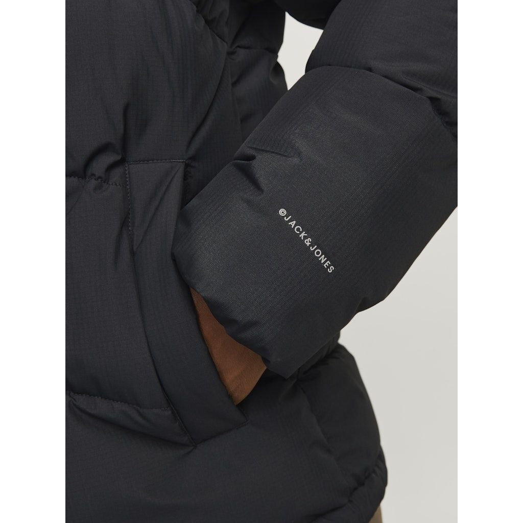 JACK & JONES Pūkinė striukė vyrams, Juoda, World puffer jacket 4