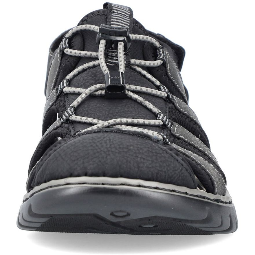 RIEKER Basutės vyrams, Juoda, SANDALS 13