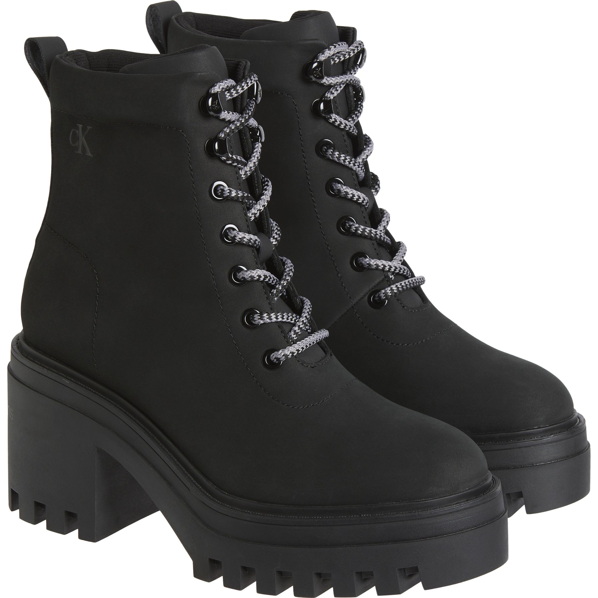 CALVIN KLEIN JEANS Aulinukai moterims, Juoda, Chunky heeled zip boot 1