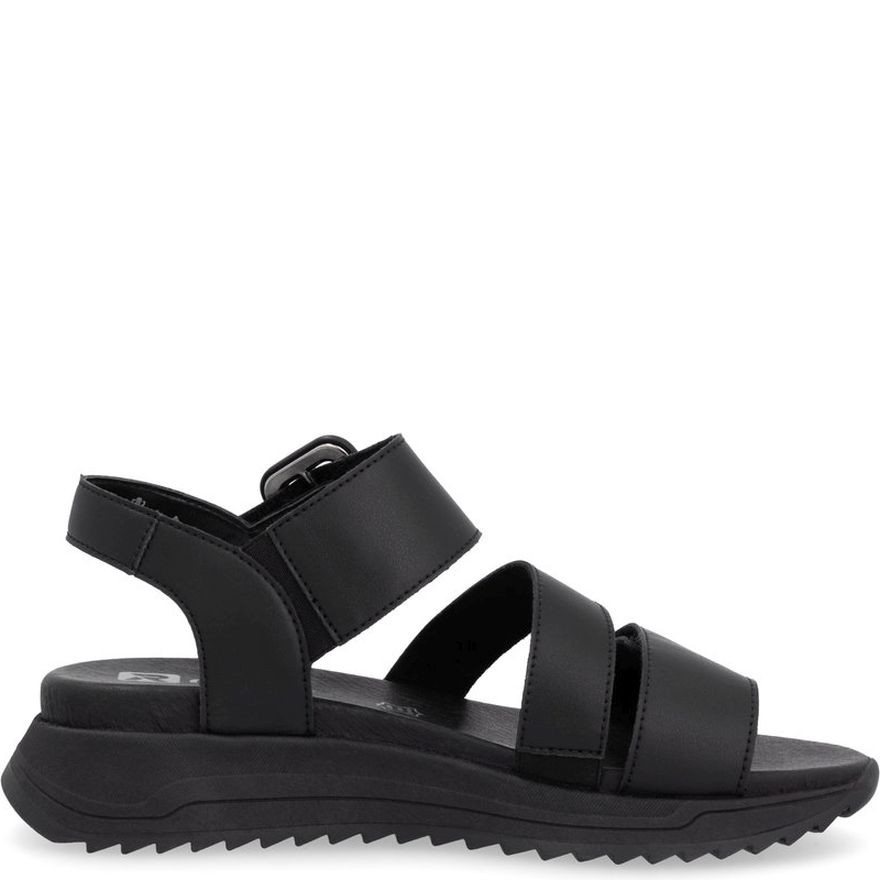 RIEKER Basutės moterims, Juoda, Sandals 3