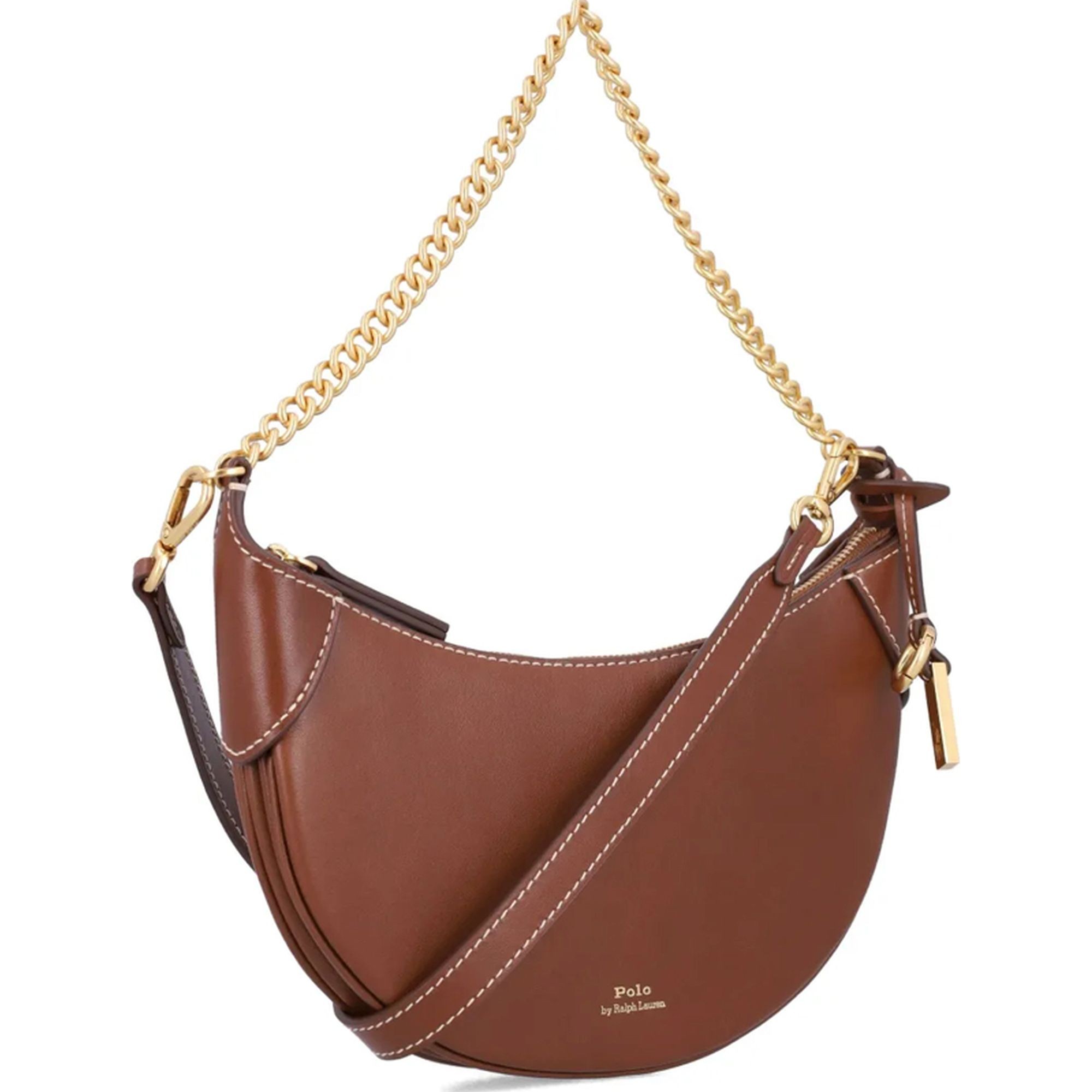 POLO RALPH LAUREN Rankinė per petį moterims, Ruda, P id mn chn-crossbody-small 4