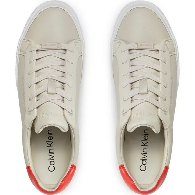 CALVIN KLEIN Laisvalaikio bateliai moterims, Smėlio, Vulc diamond foxing leisure 4