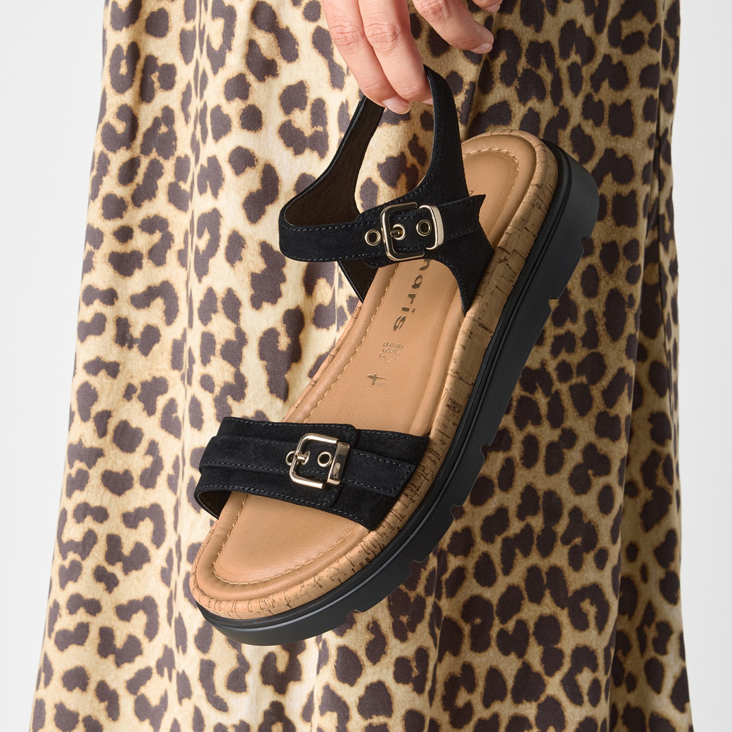 TAMARIS Basutės moterims, Juoda, Sandals 6