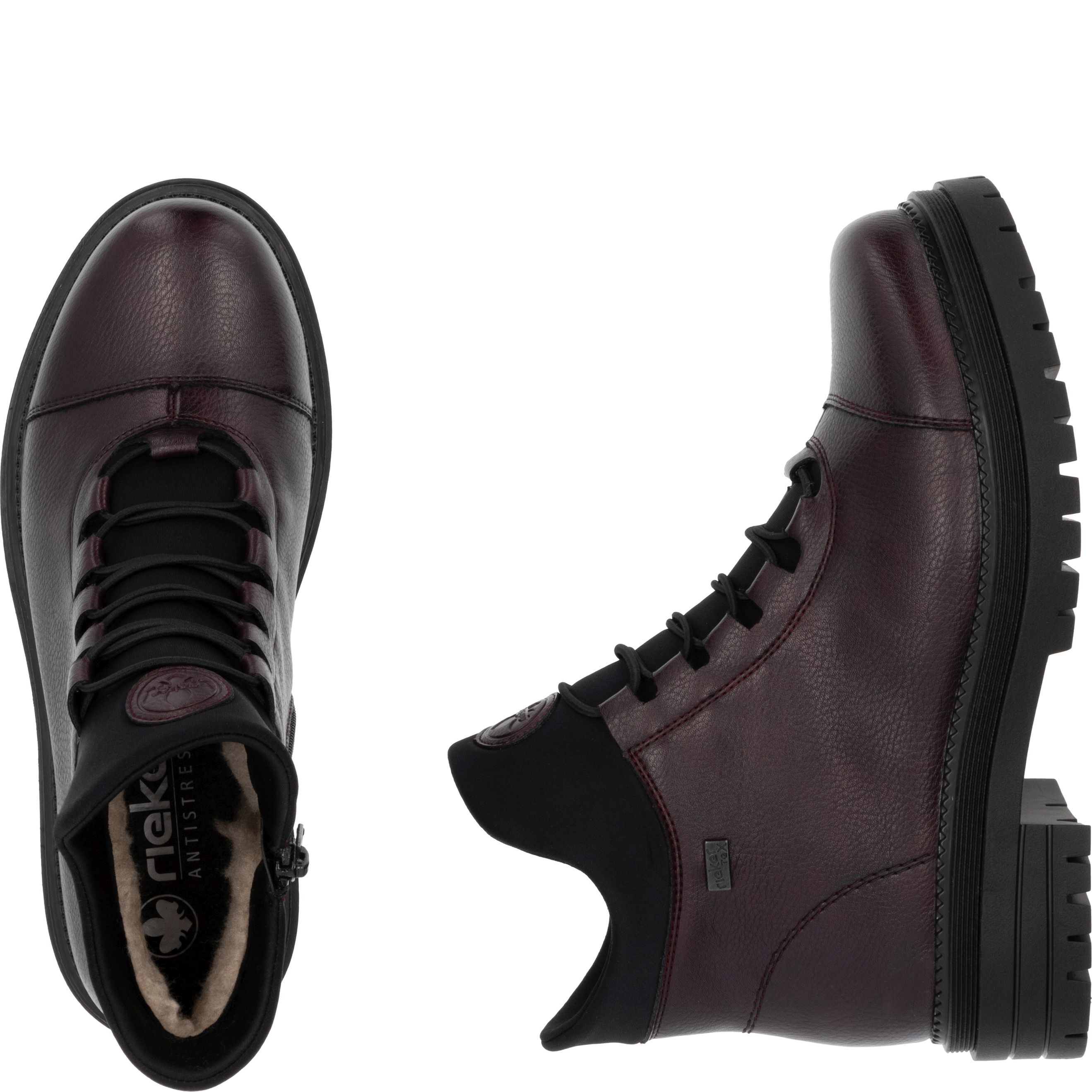 RIEKER Aulinukai moterims, Raudona, Ladies mid height boots 11