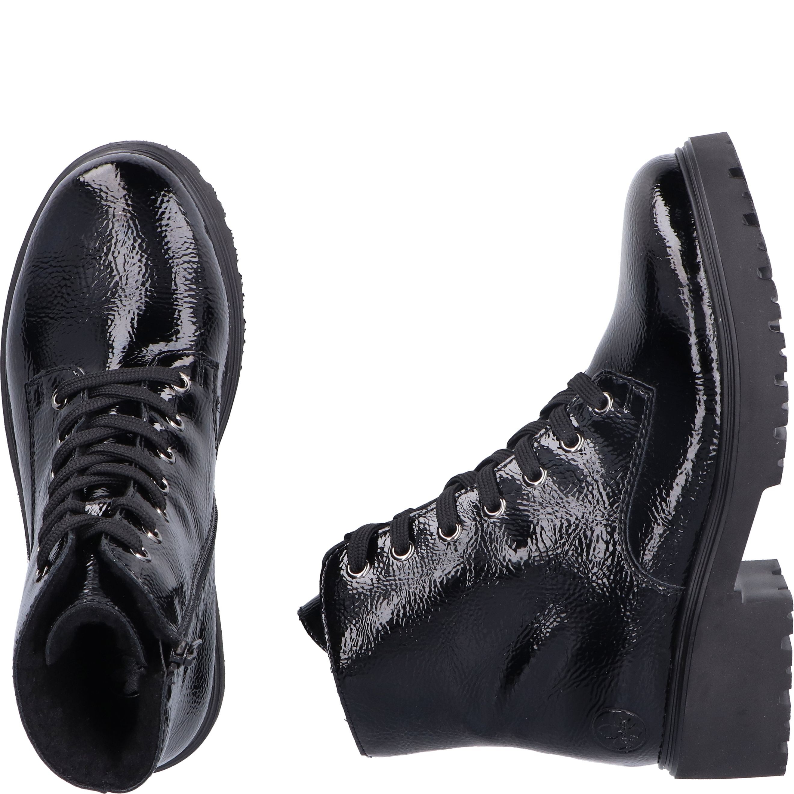 RIEKER Aulinukai moterims, Juoda, Ladies mid height boots 11