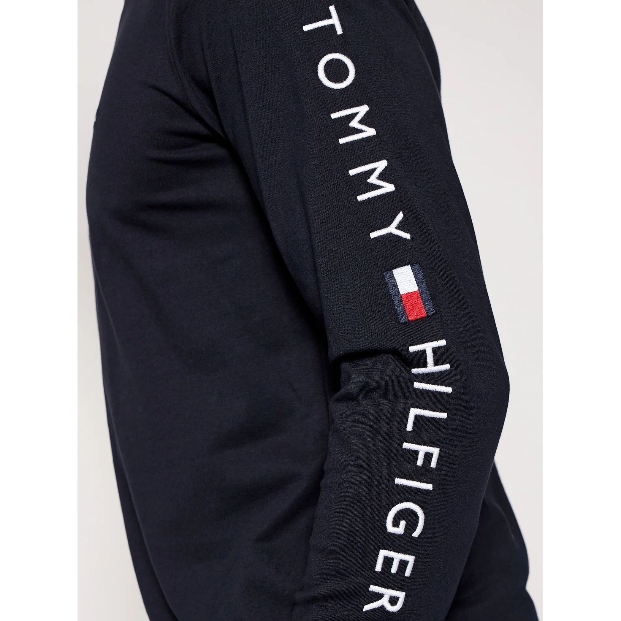 TOMMY HILFIGER Palaidinės vyrams, Mėlyna, Tommy logo long sleeve tee 2