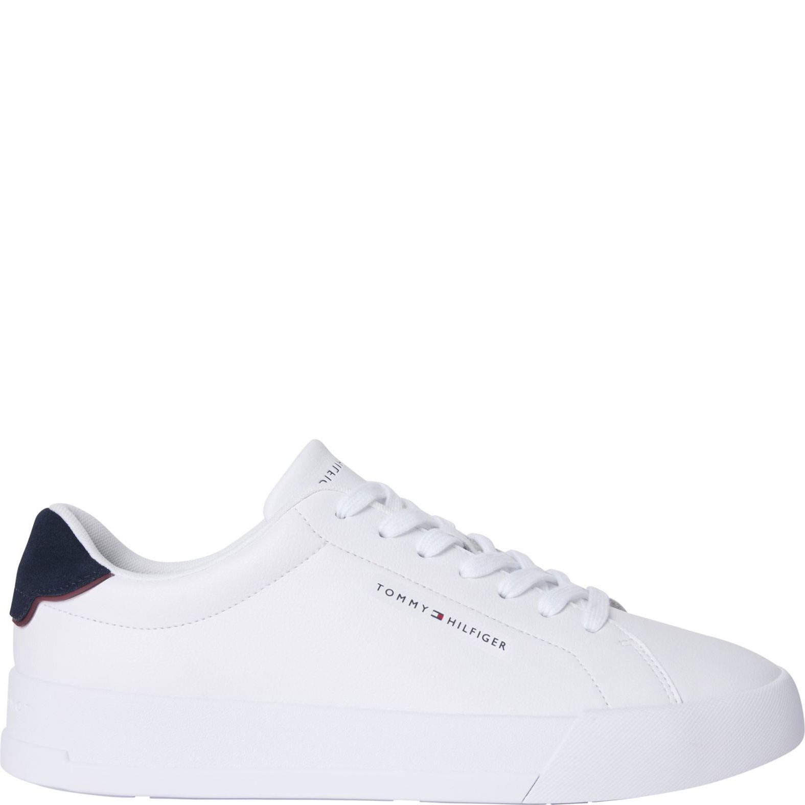 TOMMY HILFIGER Laisvalaikio bateliai vyrams, Balta, Court detail sneaker 2