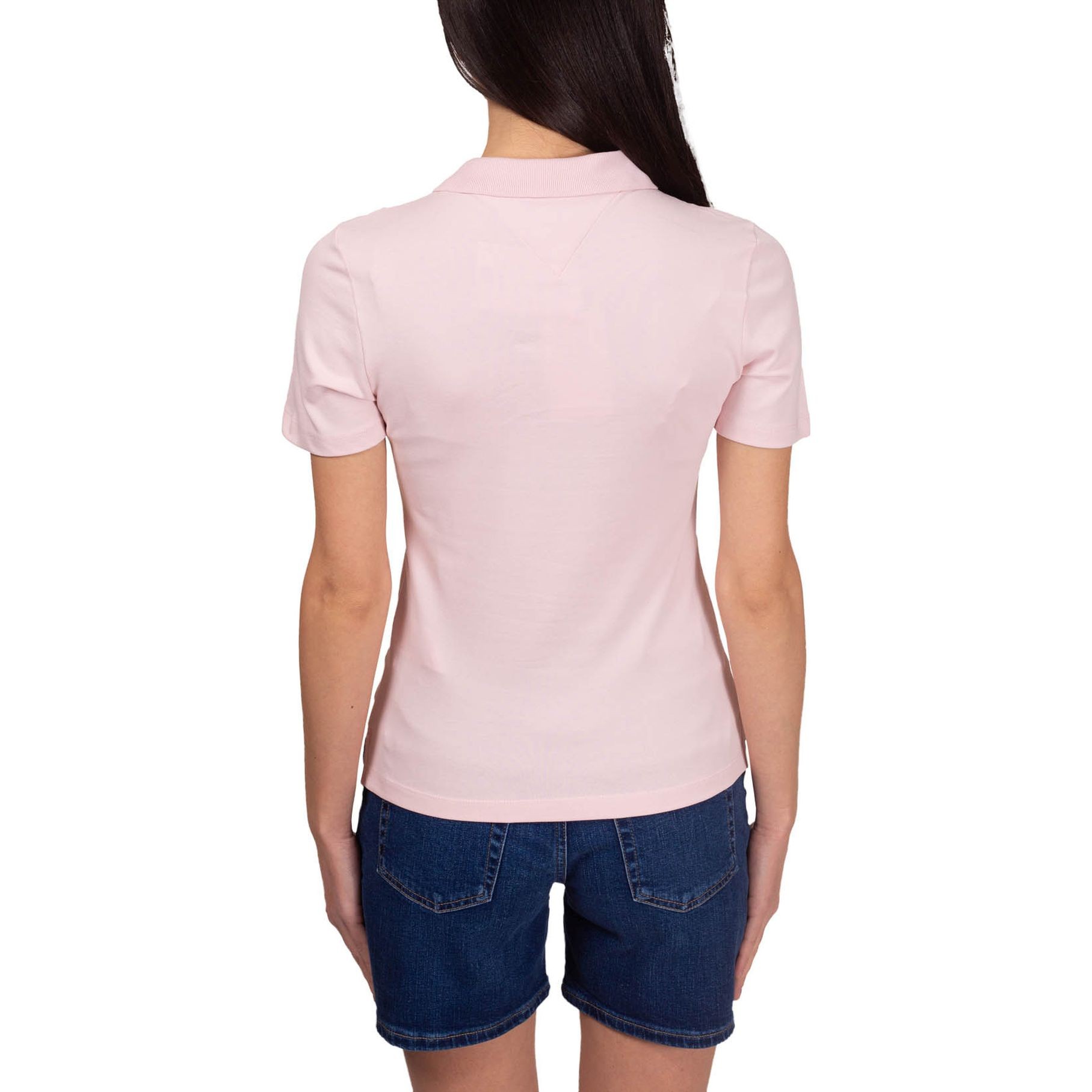 TOMMY HILFIGER Polo marškiniai trumpos rank. moterims, Rožinė, 1985 slim pique polo ss 3