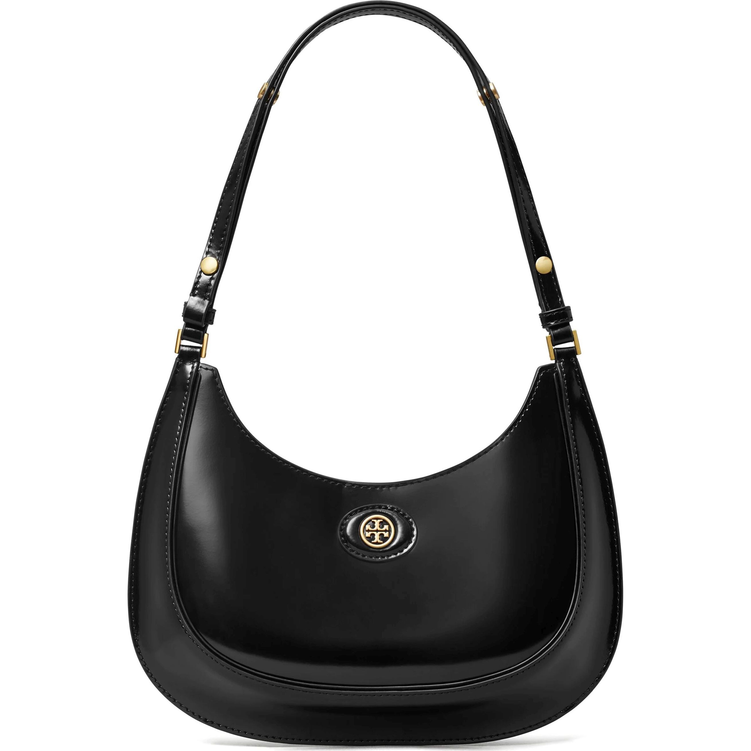 TORY BURCH Rankinė per petį moterims, Juoda, Robinson spazzolato bag 1