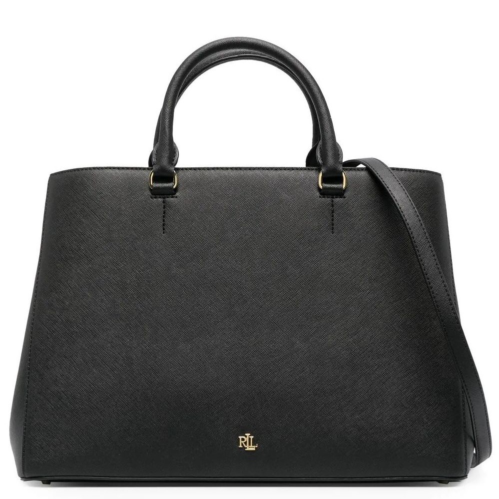 LAUREN RALPH LAUREN Pirkinių krepšys moterims, Juoda, Hanna 37 large satchel bag 1