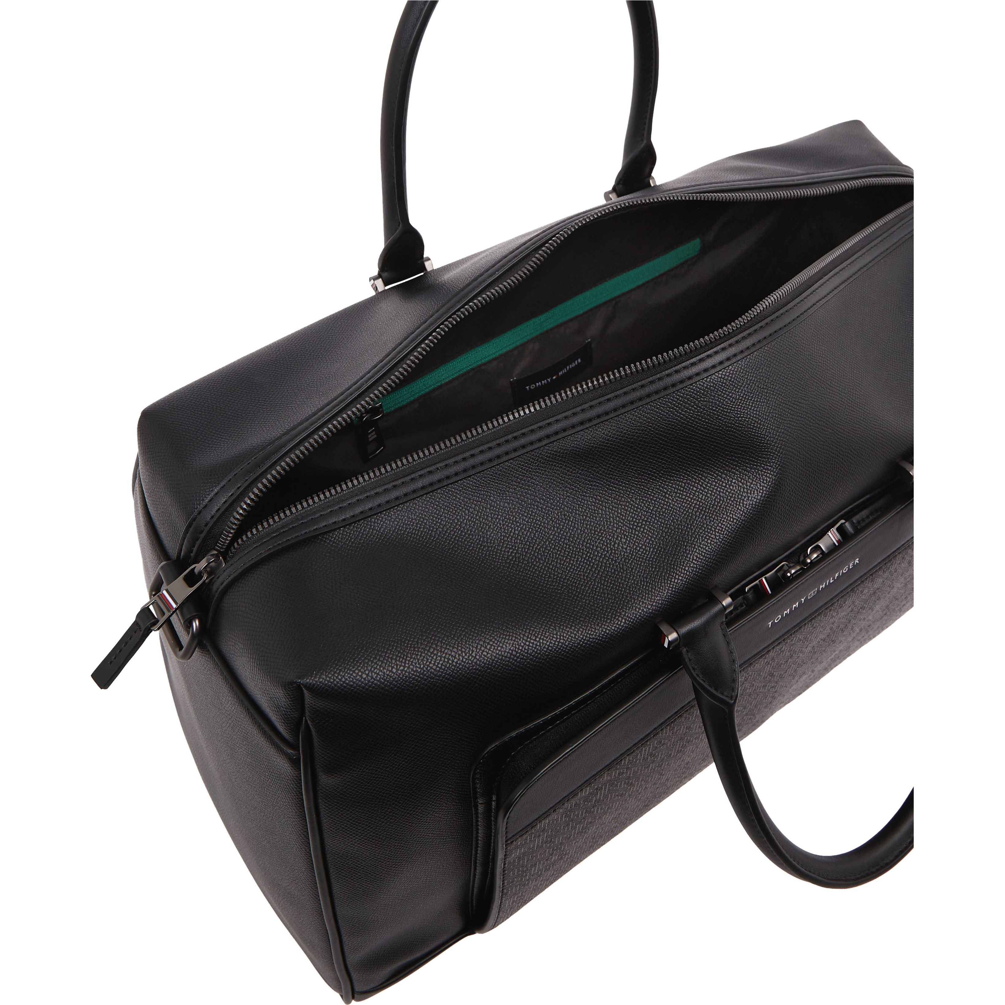 TOMMY HILFIGER Rankinė, krepšys vyrams, Juoda, Monogram duffle 6