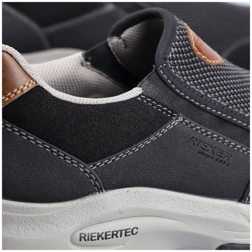 RIEKER Laisvalaikio bateliai vyrams, Juoda, LEISURE 7