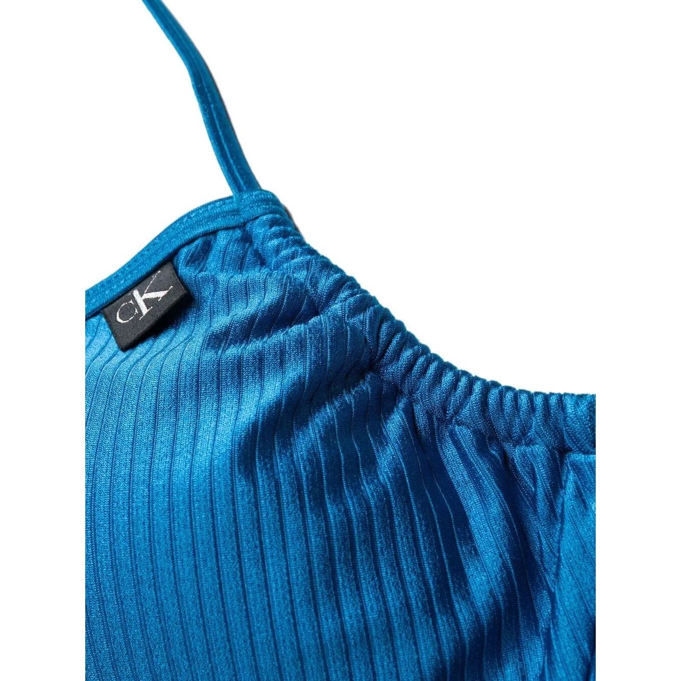 CALVIN KLEIN UW Viršutinė kostiumėlio dalis moterims, Mėlyna, Swim bralette 3