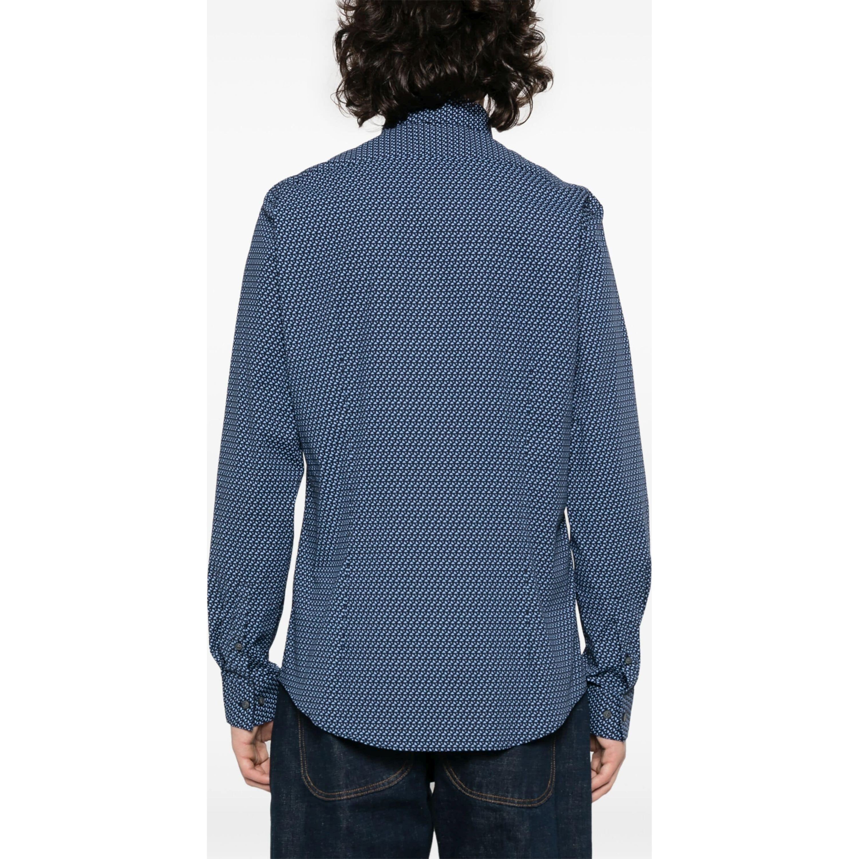 CALVIN KLEIN Marškiniai ilgomis rankovėmis vyrams, Mėlyna, L/s shirt 3