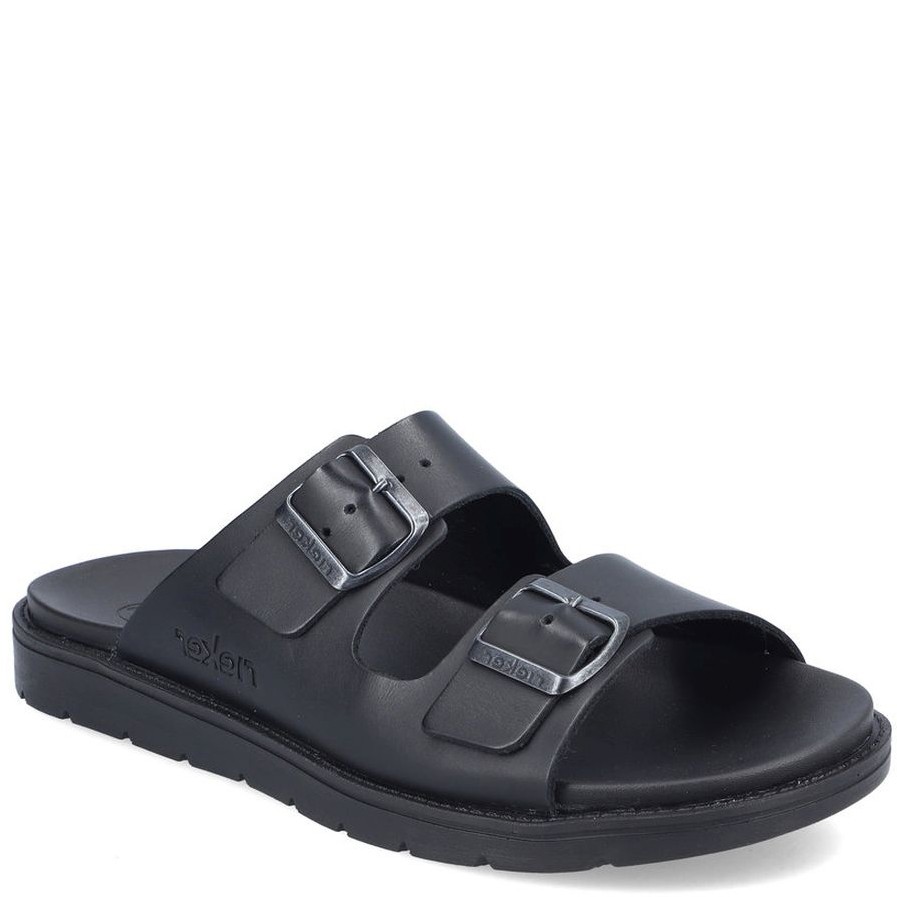 RIEKER Šlepetės vyrams, Juoda, SLIPPERS 1