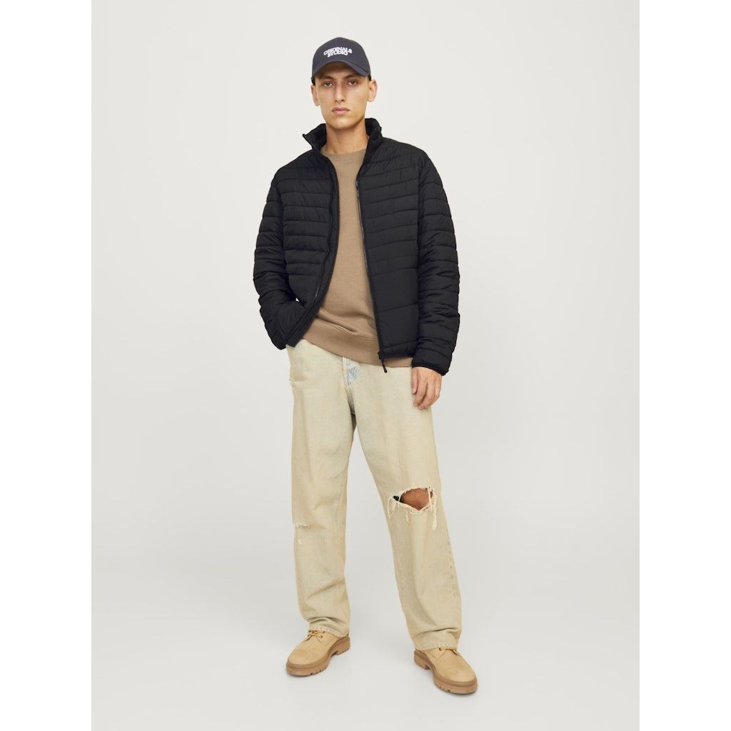 JACK & JONES Lengva striukė vyrams, Juoda, State packable puffer collar 5