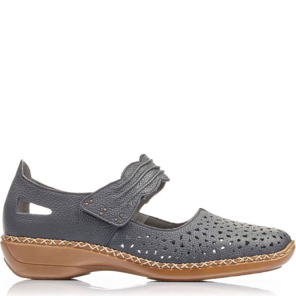 RIEKER Bateliai - moterims, Mėlyna, 41399/14 2