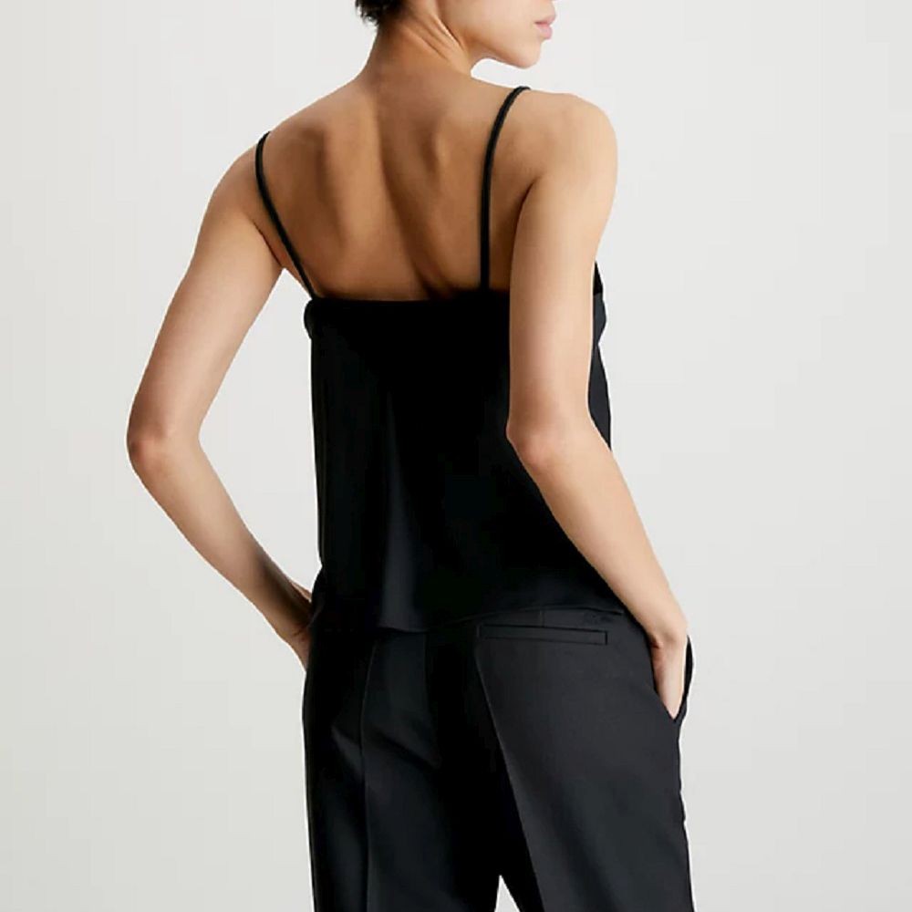 CALVIN KLEIN Palaidinės moterims, Juoda, Recycled cdc cami top 3