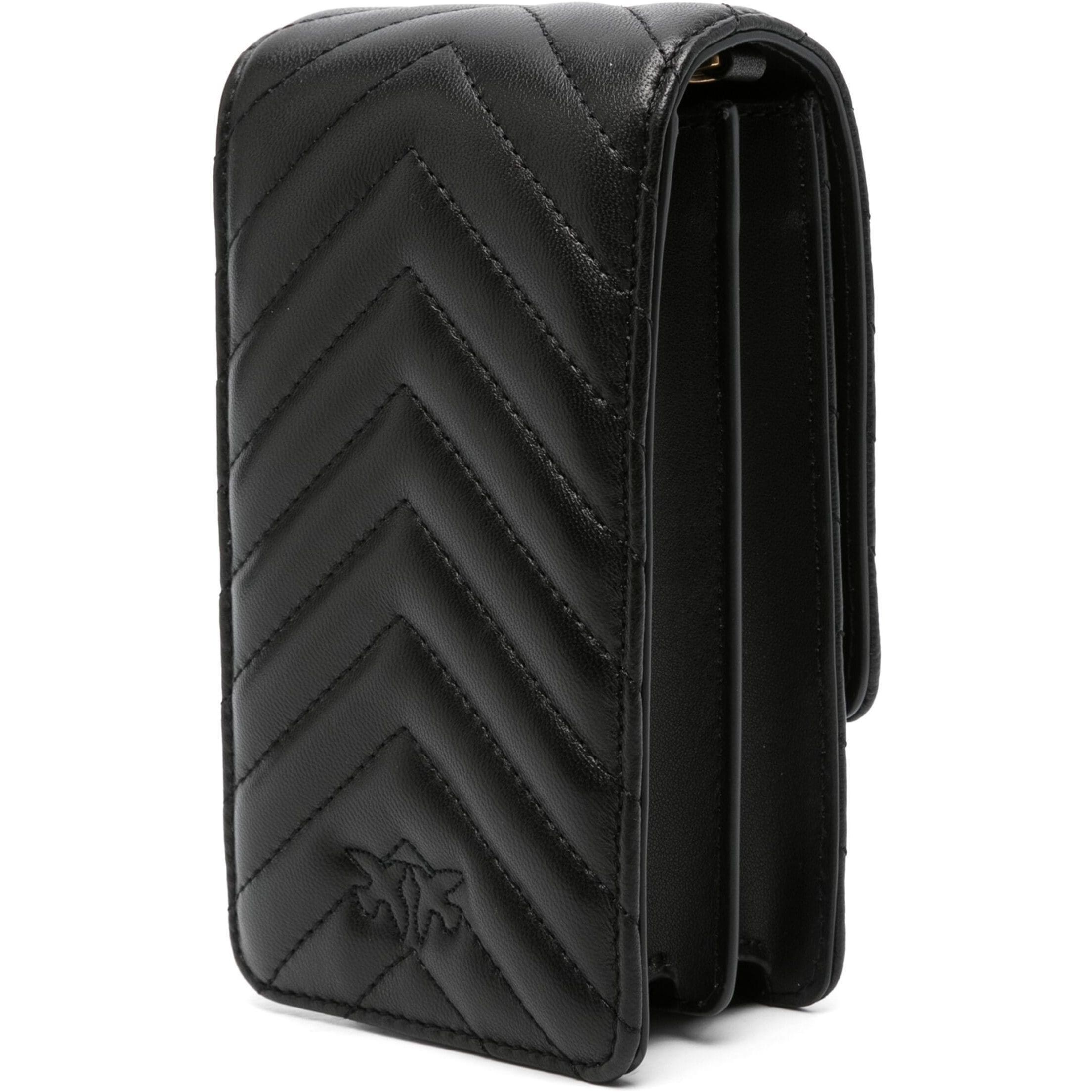 PINKO Rankinė per petį moterims, Juoda, Love one smart crossbody bag 2