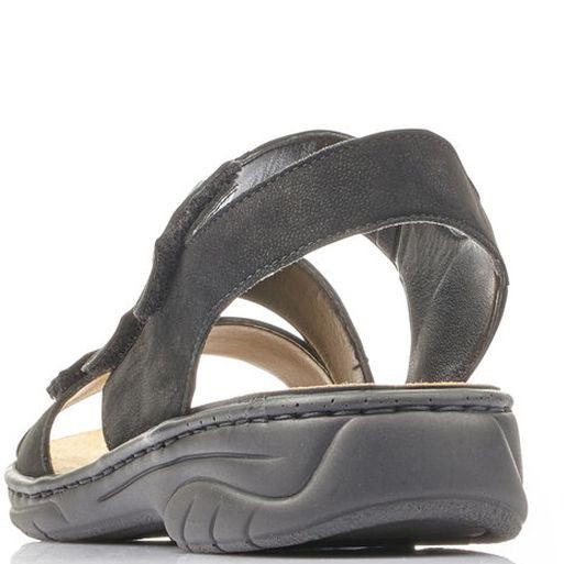 RIEKER Basutės moterims, Juoda, SANDALS 7