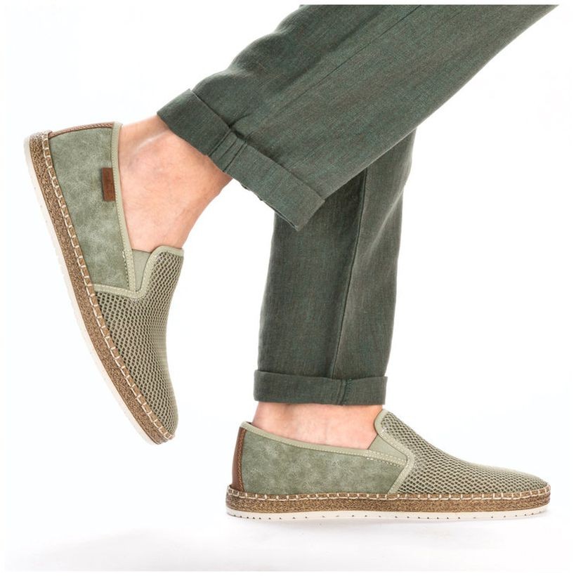 RIEKER Laisvalaikio bateliai vyrams, Žalia, LEISURE 5