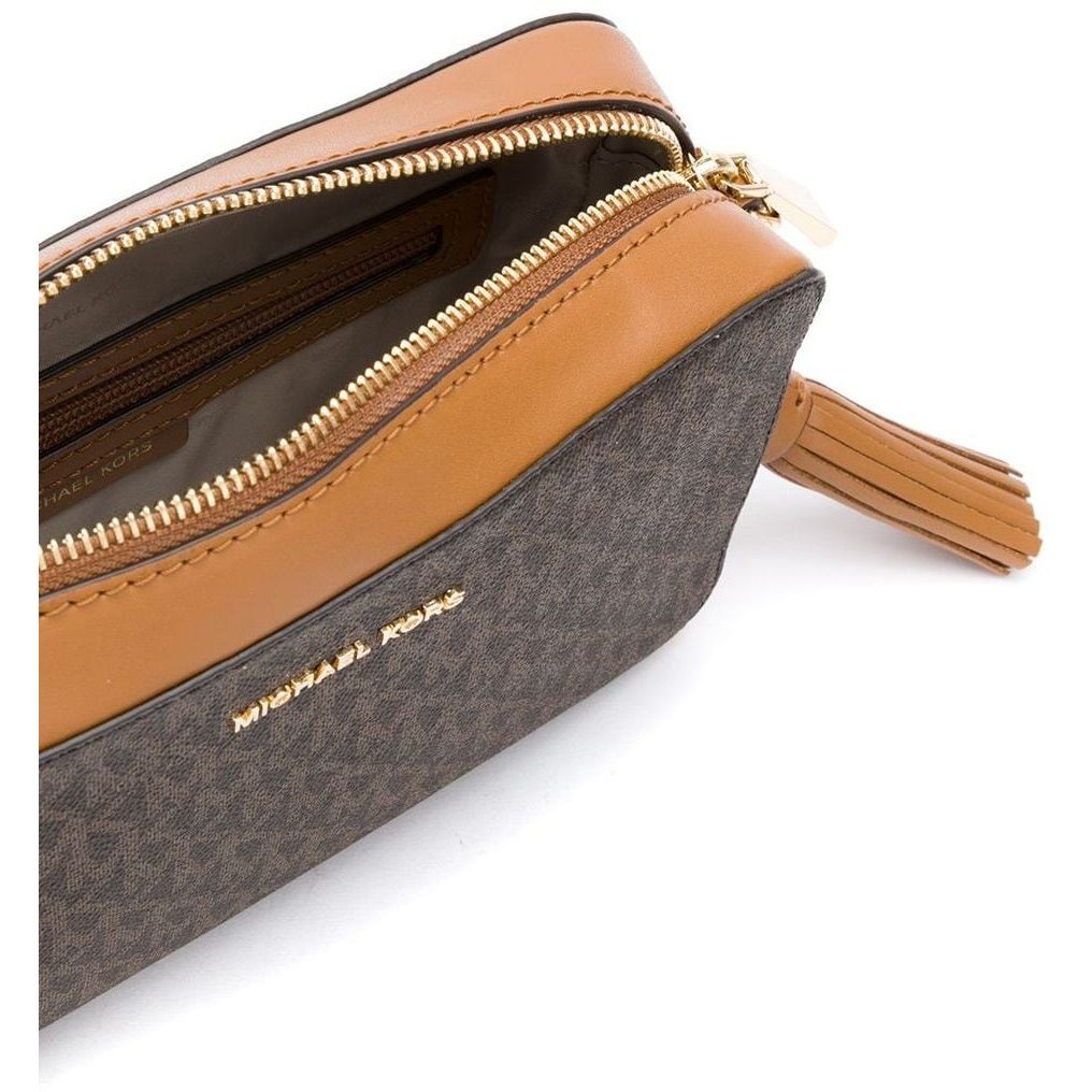 MICHAEL KORS Rankinė per petį moterims, Ruda, MD camera bag 4