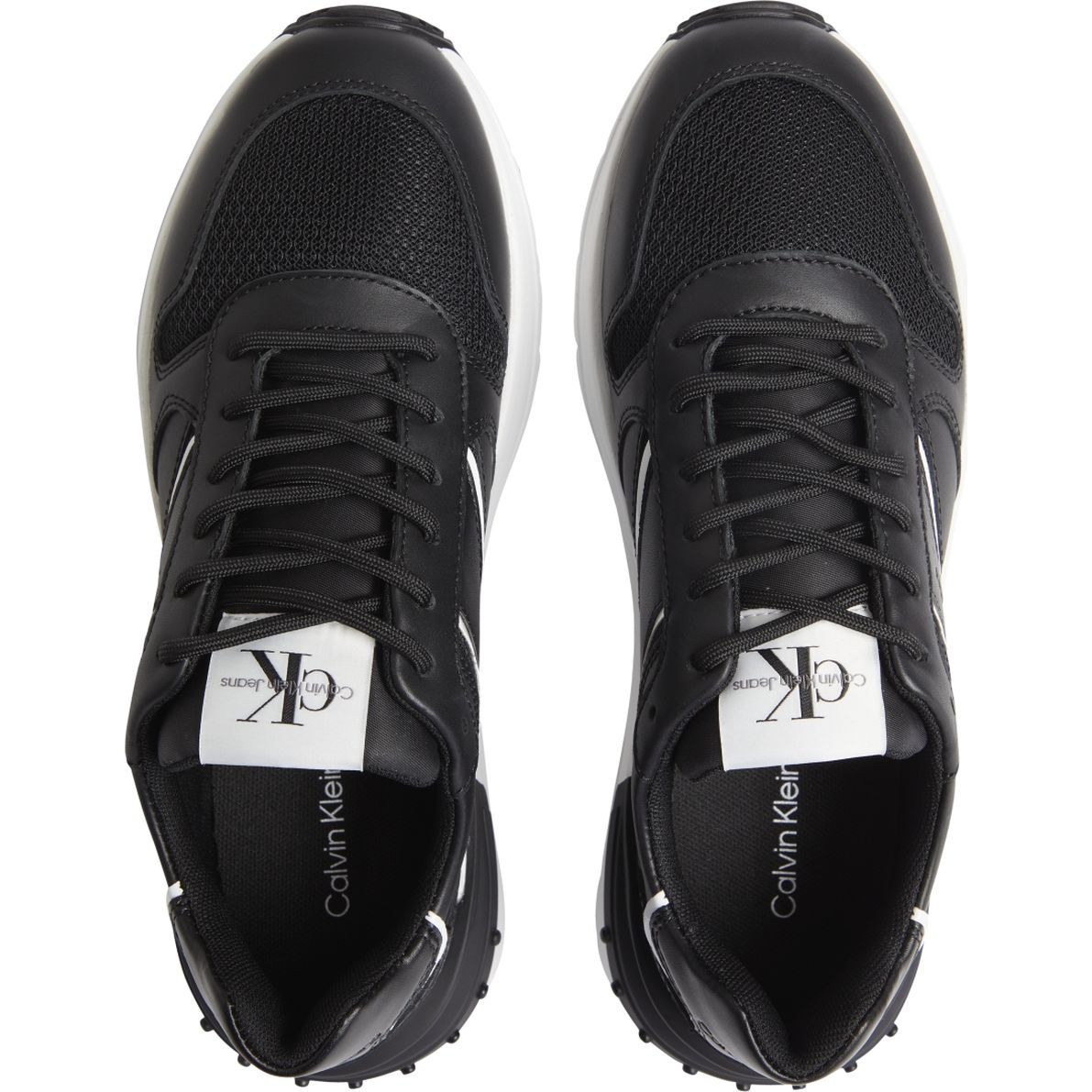 CALVIN KLEIN JEANS Sportiniai bateliai moterims, Juoda, CHUNKY SNEAKER RIBBON W 3