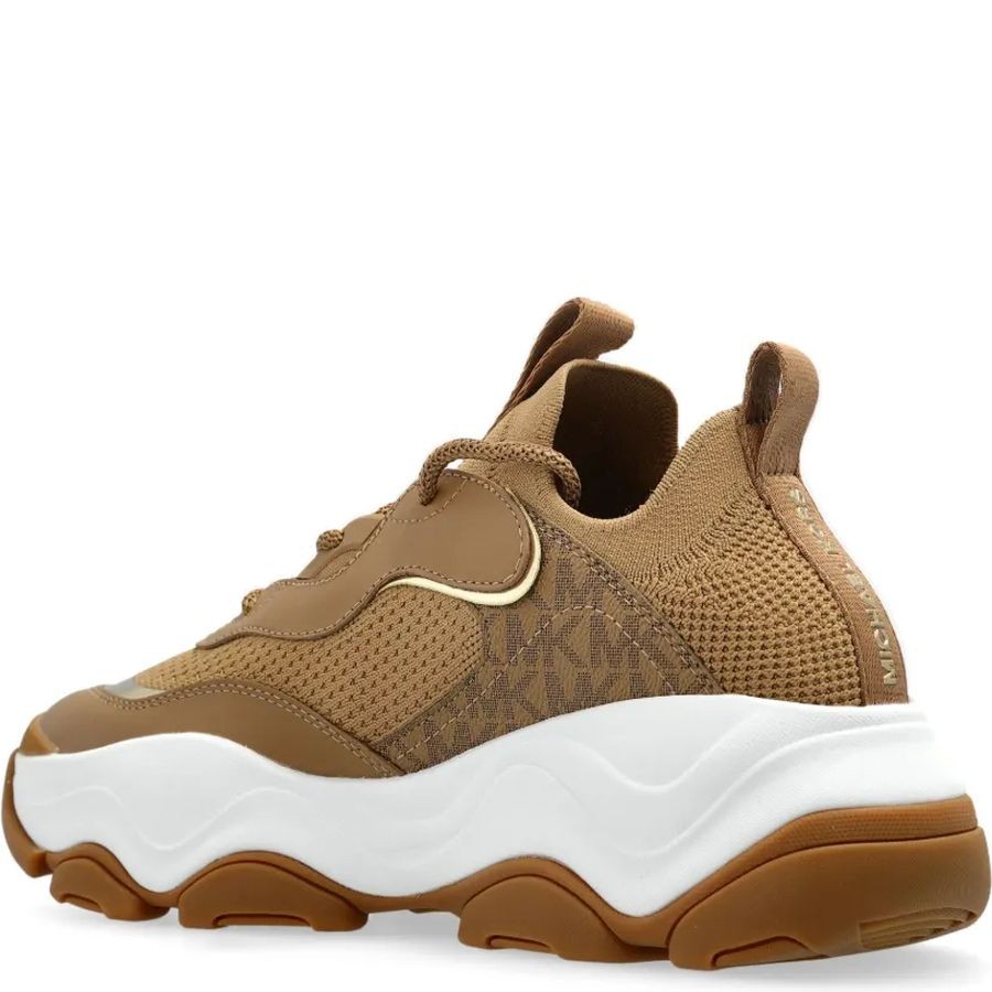 MICHAEL KORS Laisvalaikio bateliai moterims, Ruda, Atlas knit trainer 3