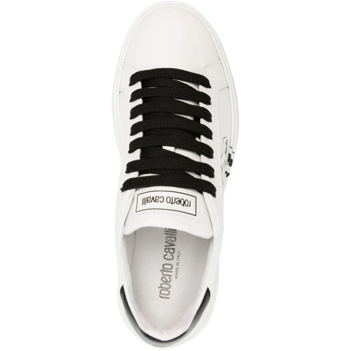 ROBERTO CAVALLI Laisvalaikio bateliai vyrams, Balta, Sneakers 4