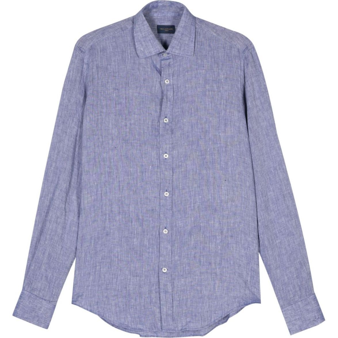 PAUL&SHARK Marškiniai ilgomis rankovėmis vyrams, Mėlyna, linen shirt 1