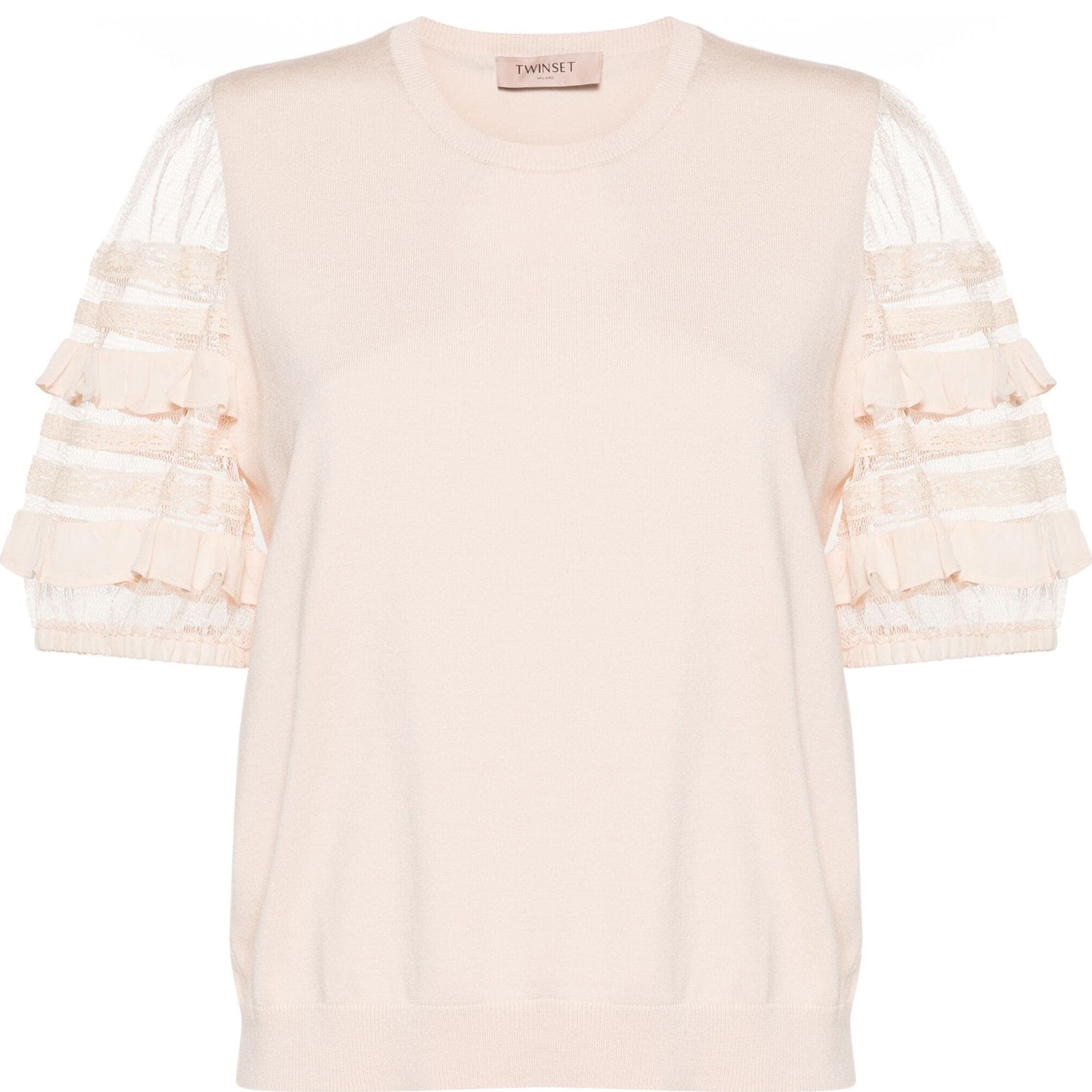 TWINSET Palaidinės moterims, Kūno, Logo-plaque knitted top