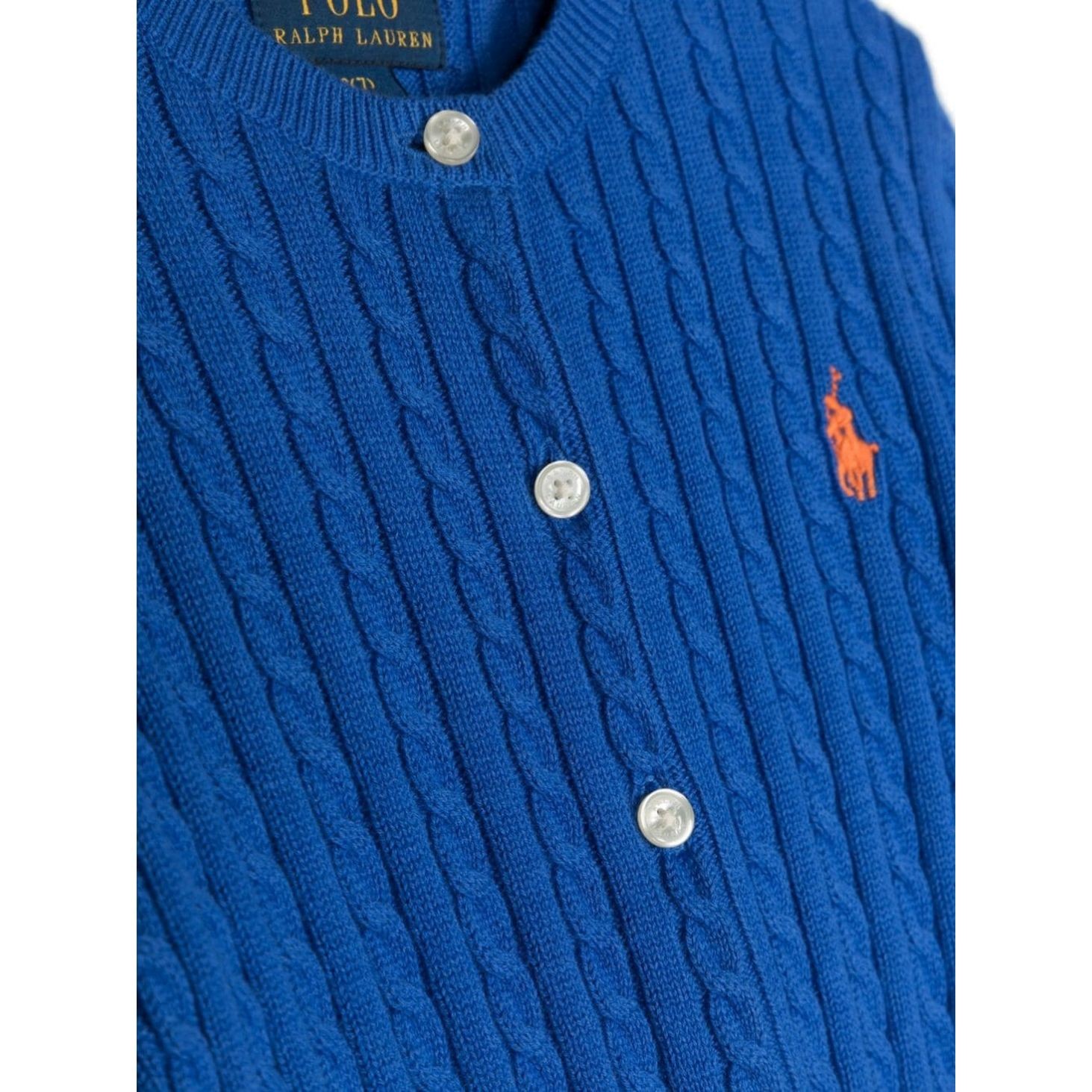 RALPH LAUREN KIDS Megztinis mergaitėms, Mėlyna, Mini cable sweater (7-16) 3
