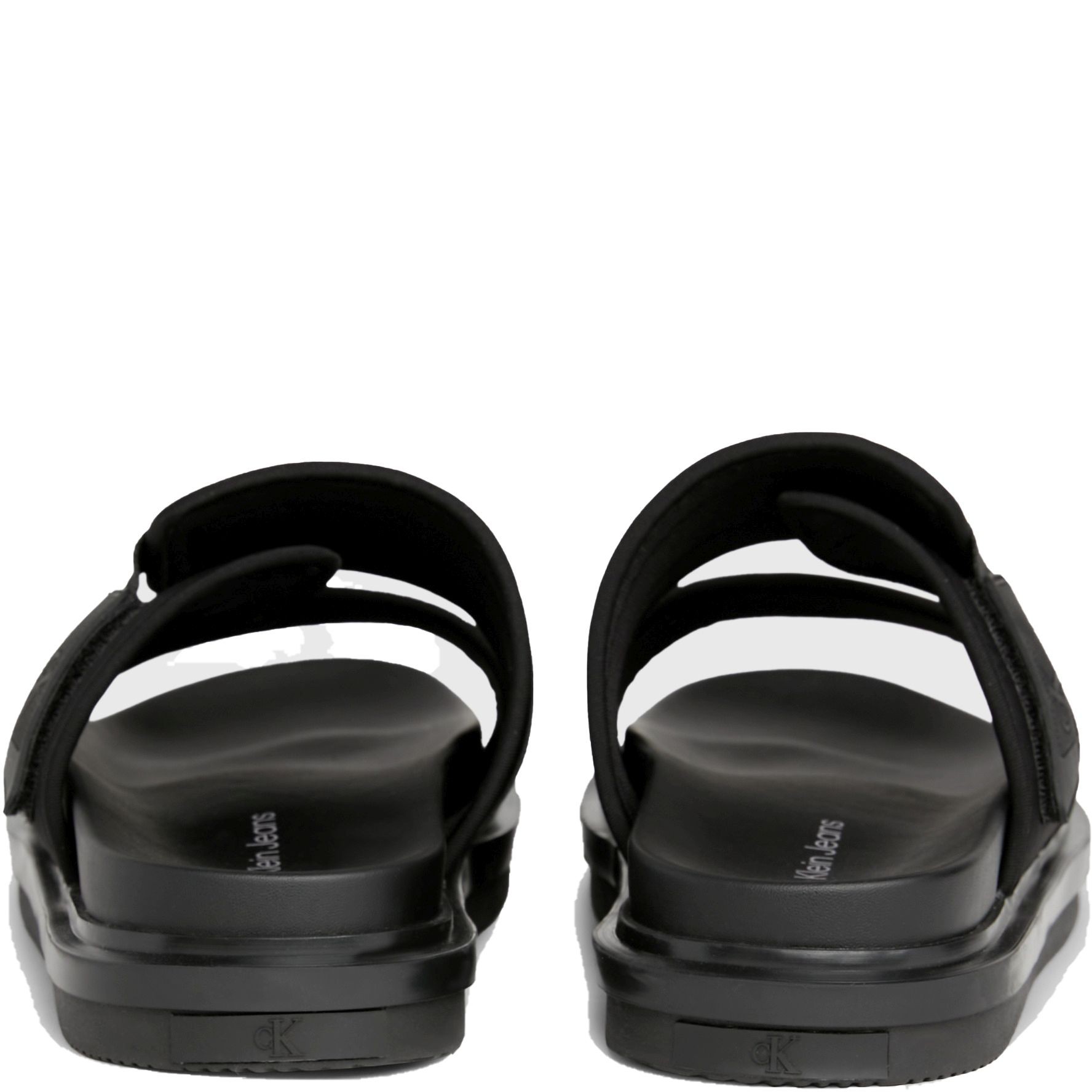 CALVIN KLEIN JEANS Šlepetės vyrams, Juoda, Double bar sandal 3