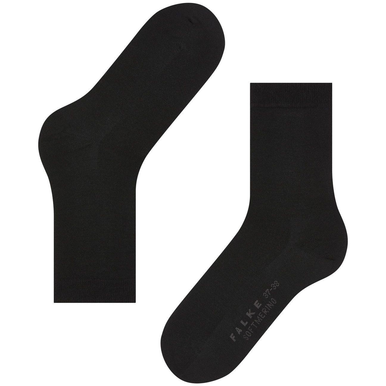 FALKE Kojinės moterims, Juoda, Softmerino SO 1