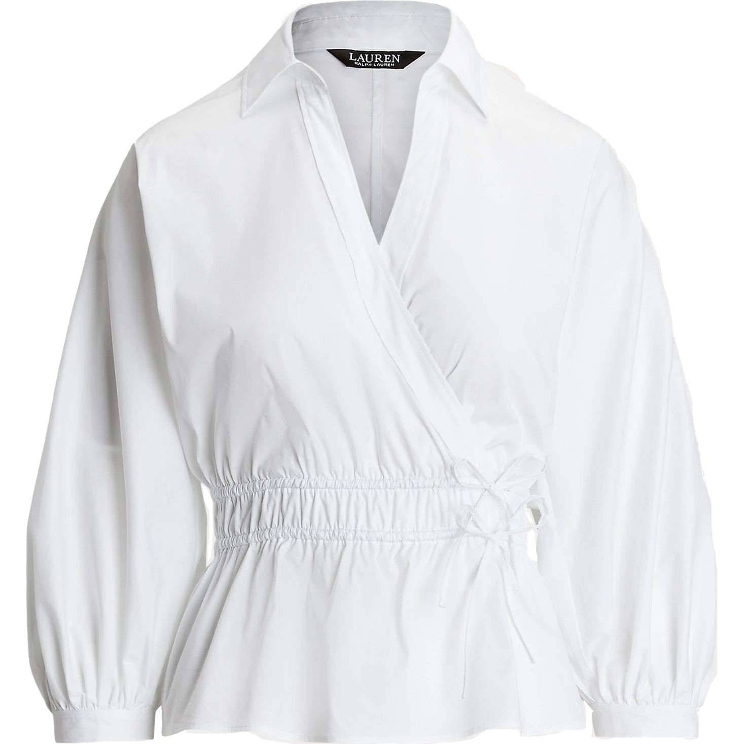 LAUREN RALPH LAUREN Marškiniai ilgomis rankovėmis moterims, Balta, Crisneally long sleeve shirt