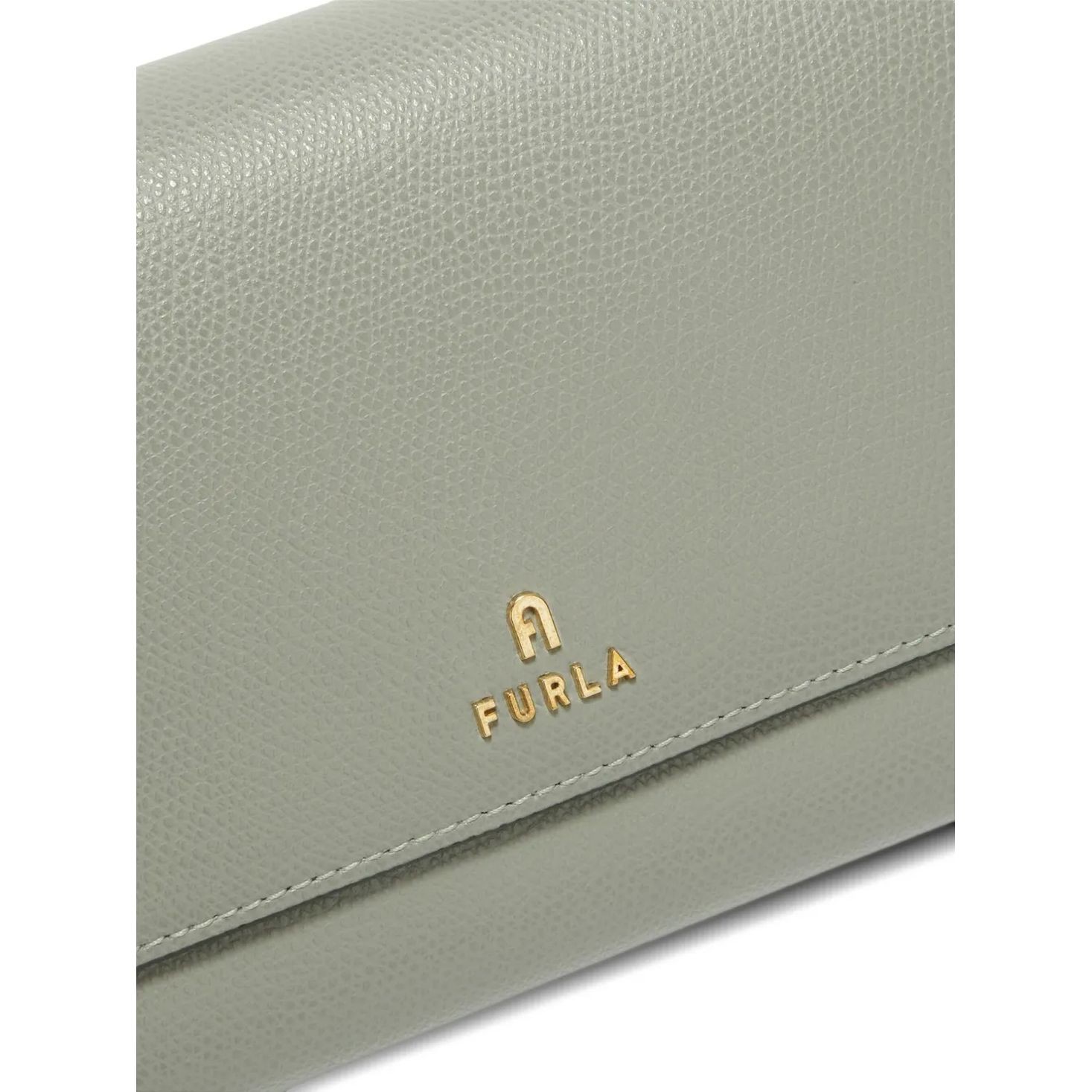 FURLA Piniginė moterims, Žalia, Furla camelia chain wallet 4