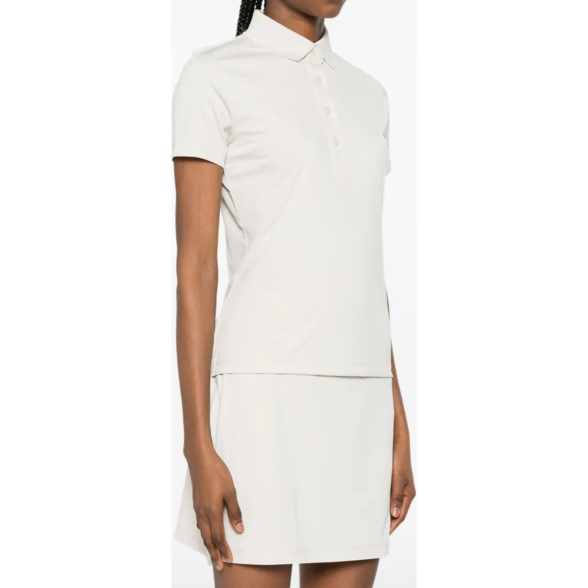 J.LINDEBERG Polo marškiniai trumpos rank. moterims, Smėlio, Tour tech polo 2