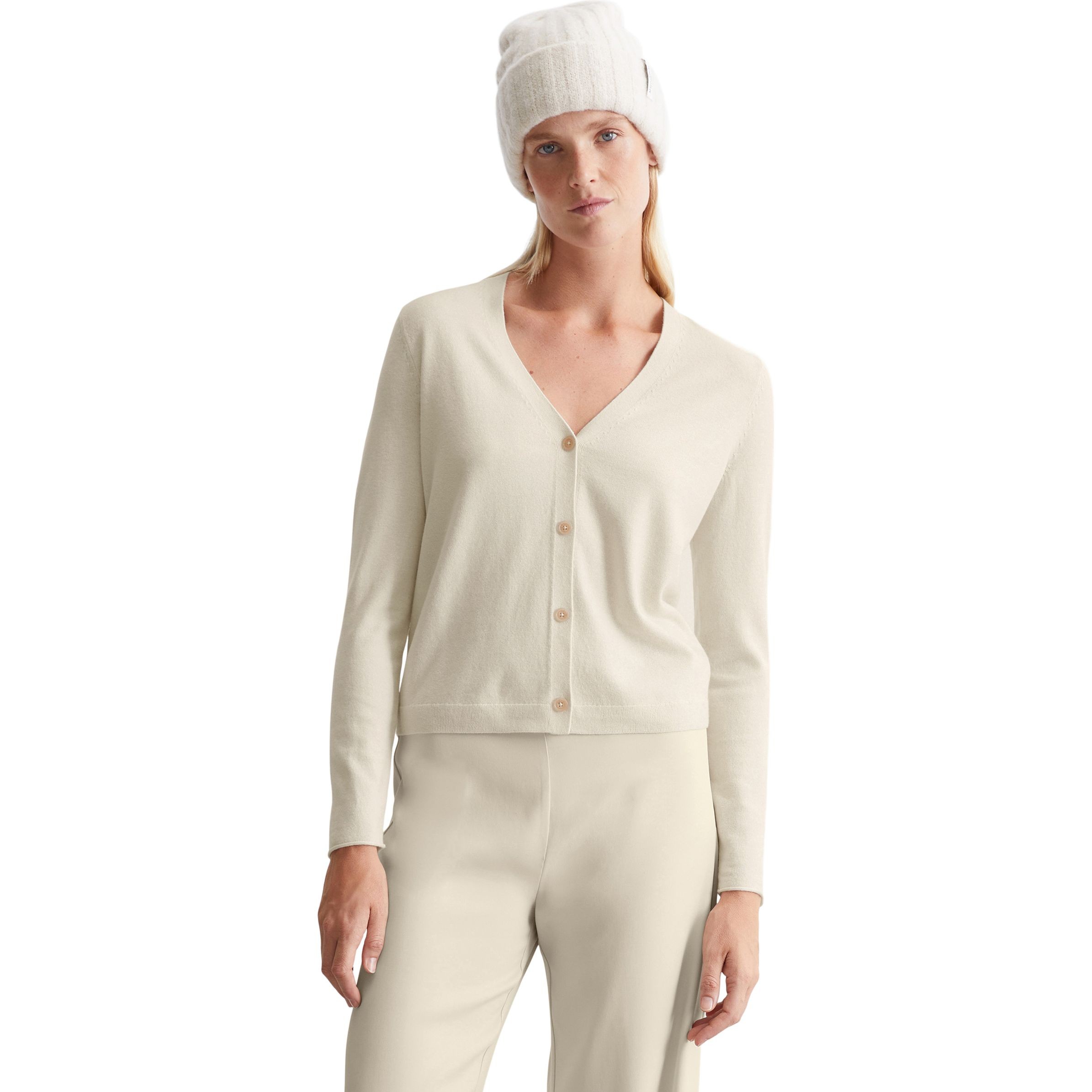 MARC O'POLO Kardiganas moterims, Smėlio, Cardigans 409511861285 2