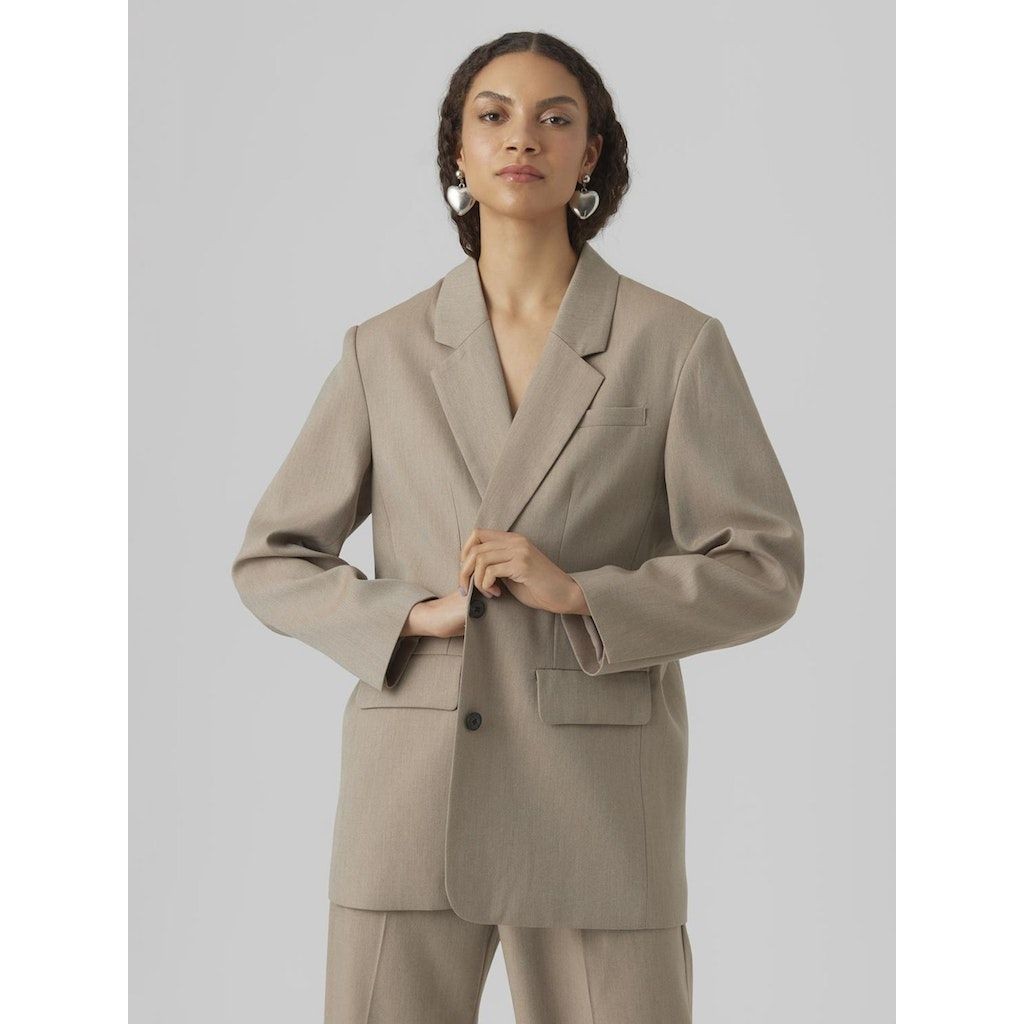 VERO MODA Švarkas moterims, Ruda, VMDAGNY LS OVERSIZED 2