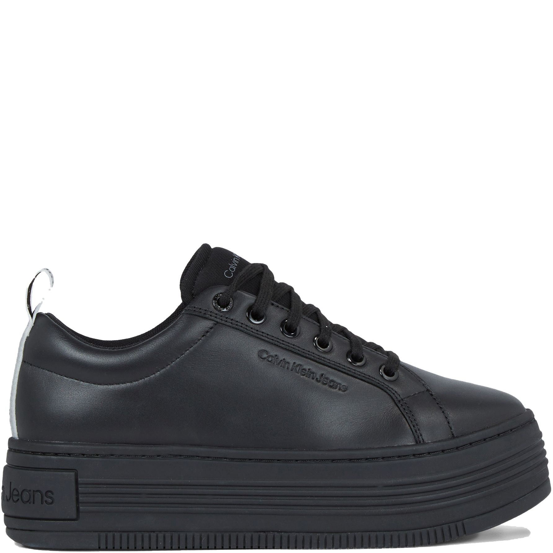 CALVIN KLEIN JEANS Laisvalaikio bateliai moterims, Juoda, Bold flatf low laceup leisure 2