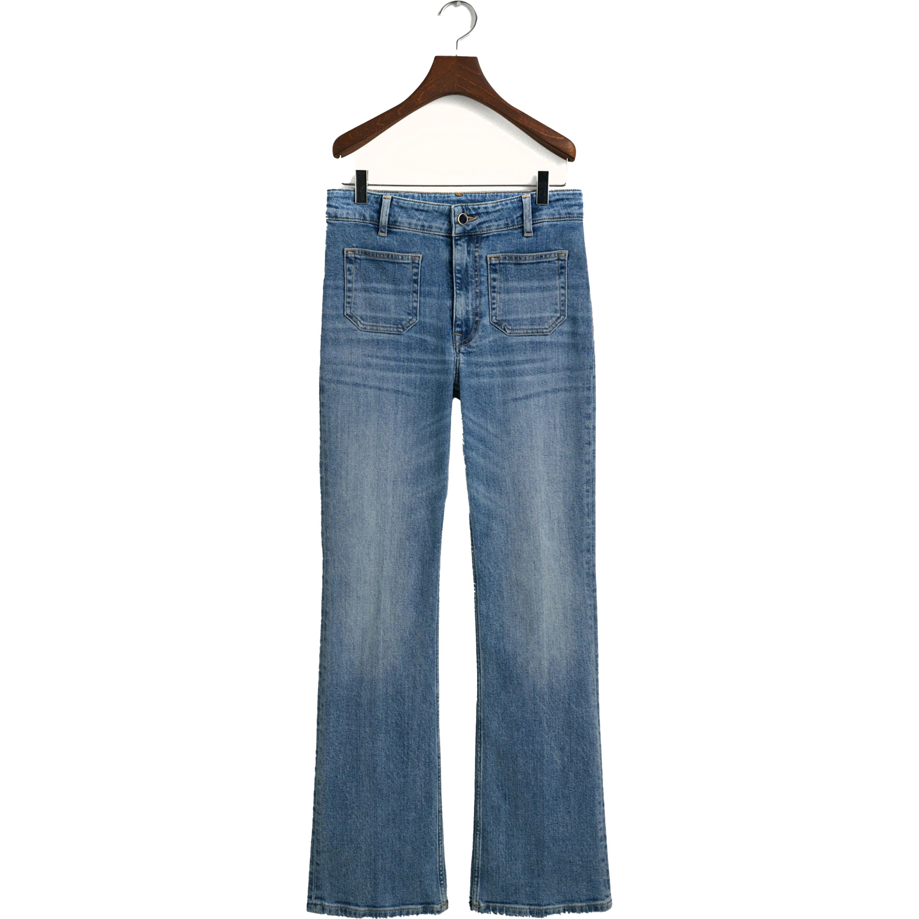 GANT Slim džinsai moterims, Mėlyna, SLIM FLARE JEANS 1