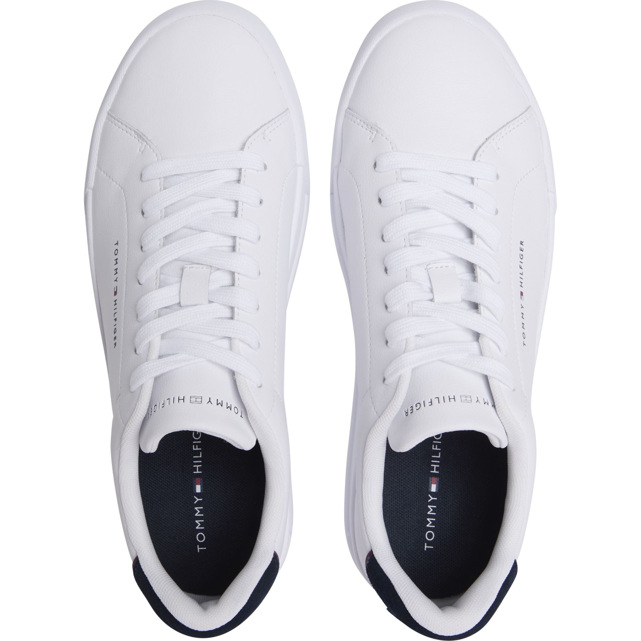TOMMY HILFIGER Laisvalaikio bateliai vyrams, Balta, Court detail sneaker 6