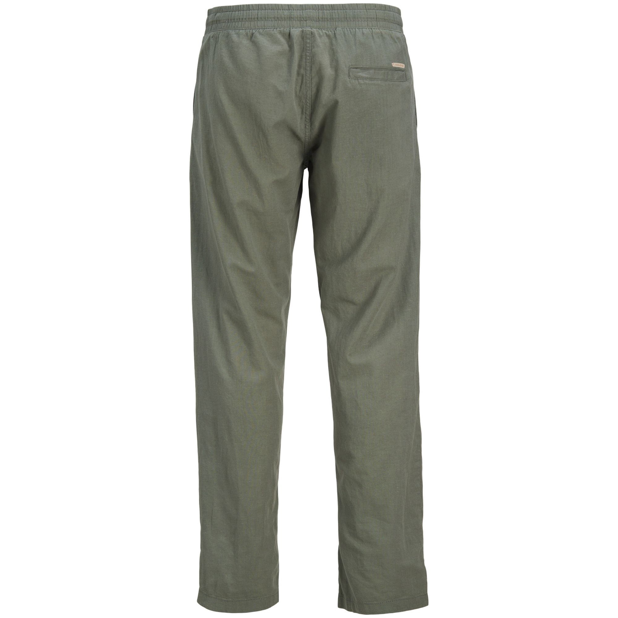 JACK & JONES Kelnės vyrams, Chaki, Kane summer linen 2