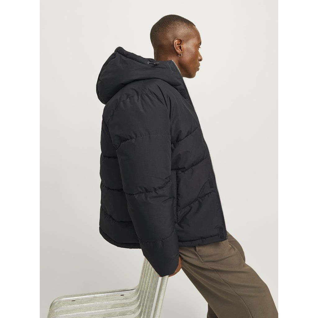 JACK & JONES Pūkinė striukė vyrams, Juoda, World puffer jacket 7