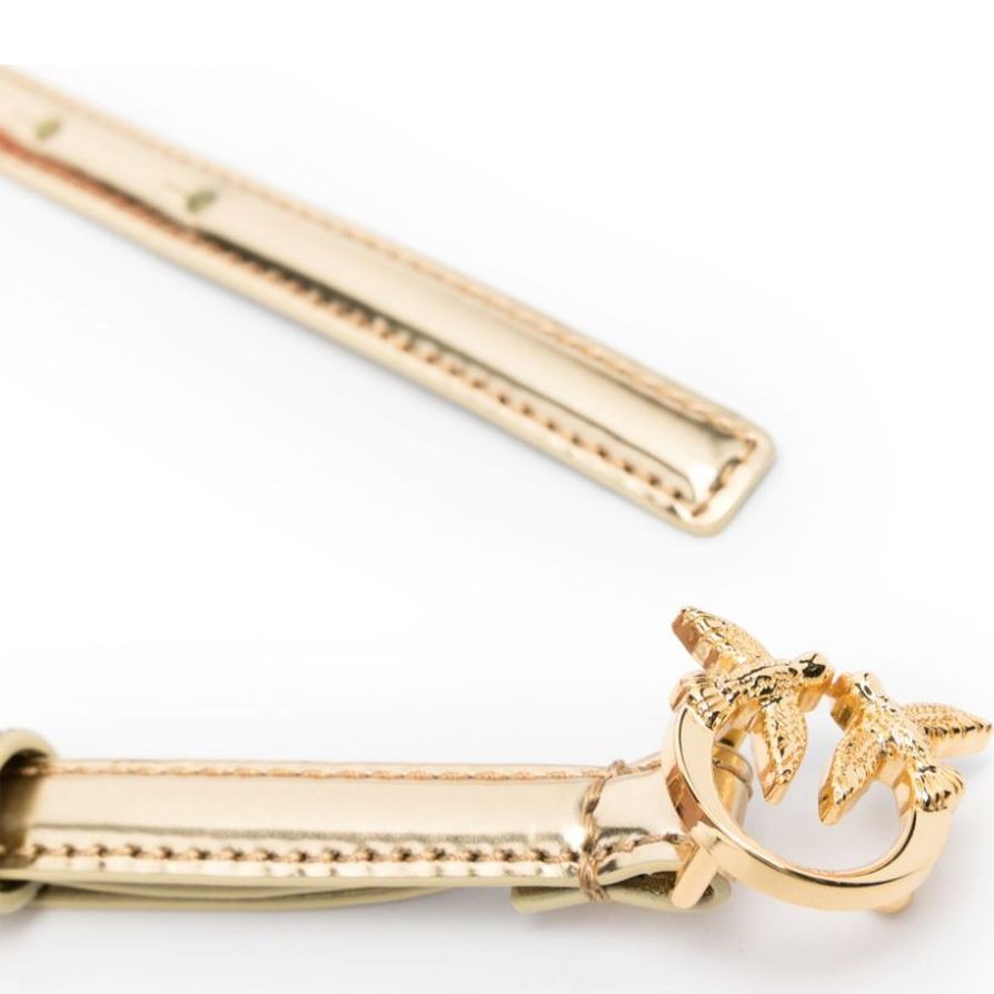 PINKO Diržas moterims, Auksinė, Love berry belt 2