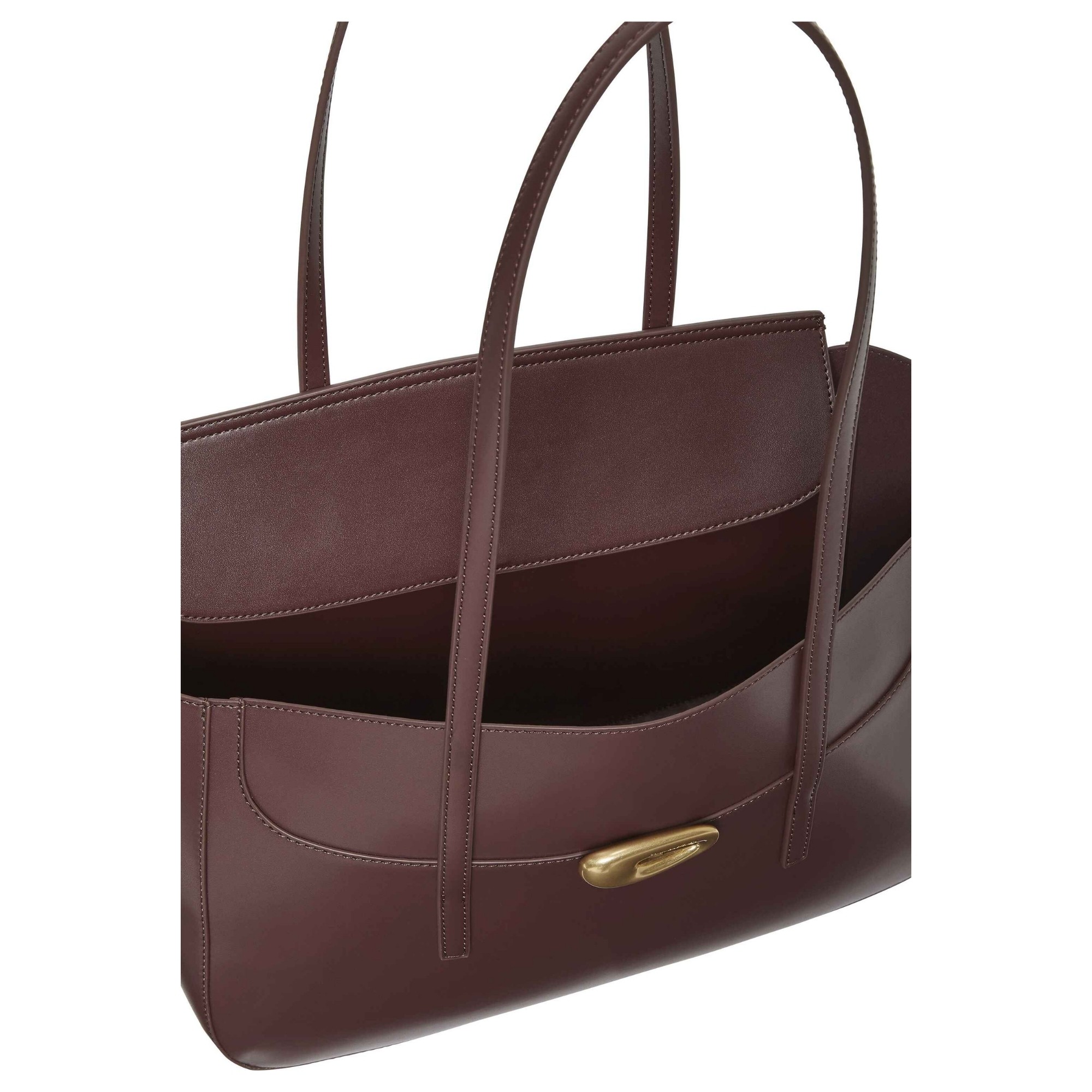 CALVIN KLEIN Rankinė per petį moterims, Raudona, hardware flap tote bag 3