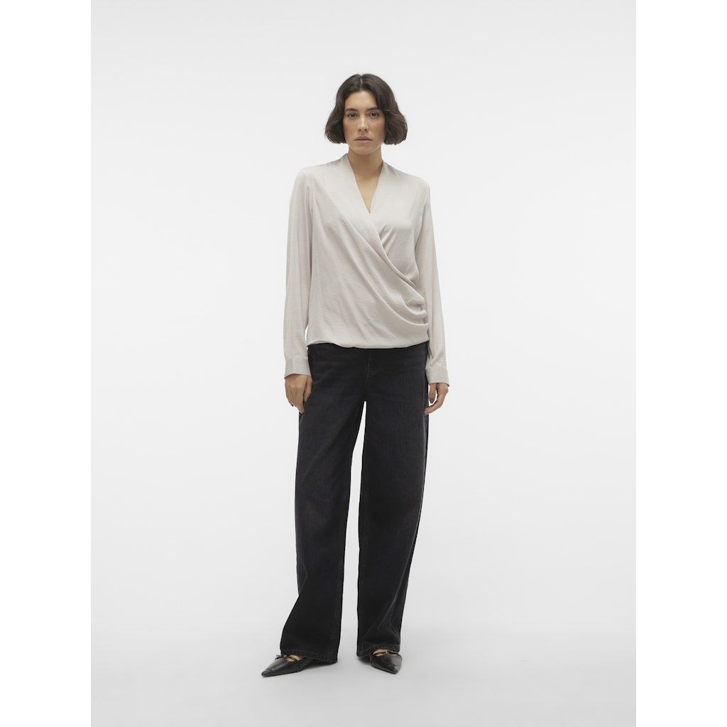 VERO MODA Palaidinės moterims, Pilka, VMKATRINE L/S MIDI TO 3